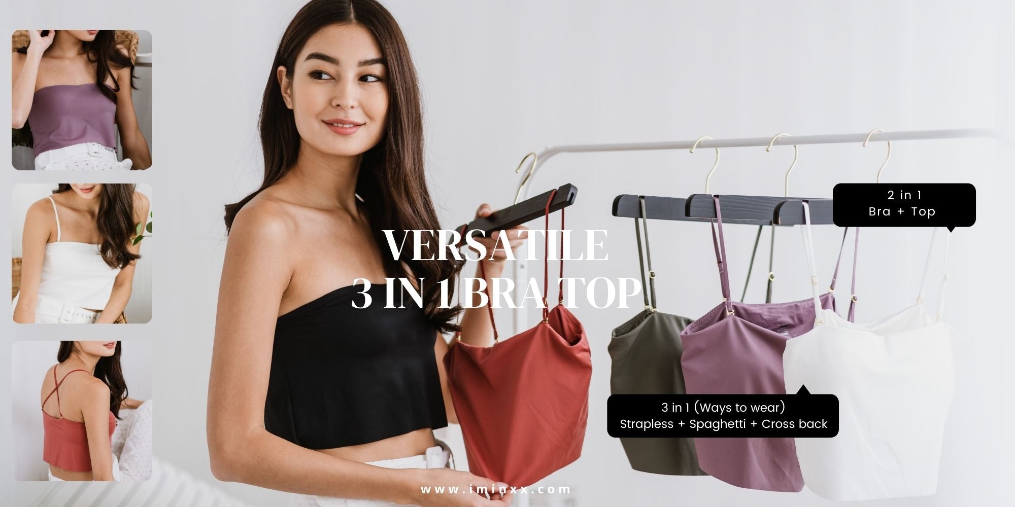 Versatile 3-in-1 Bra Top