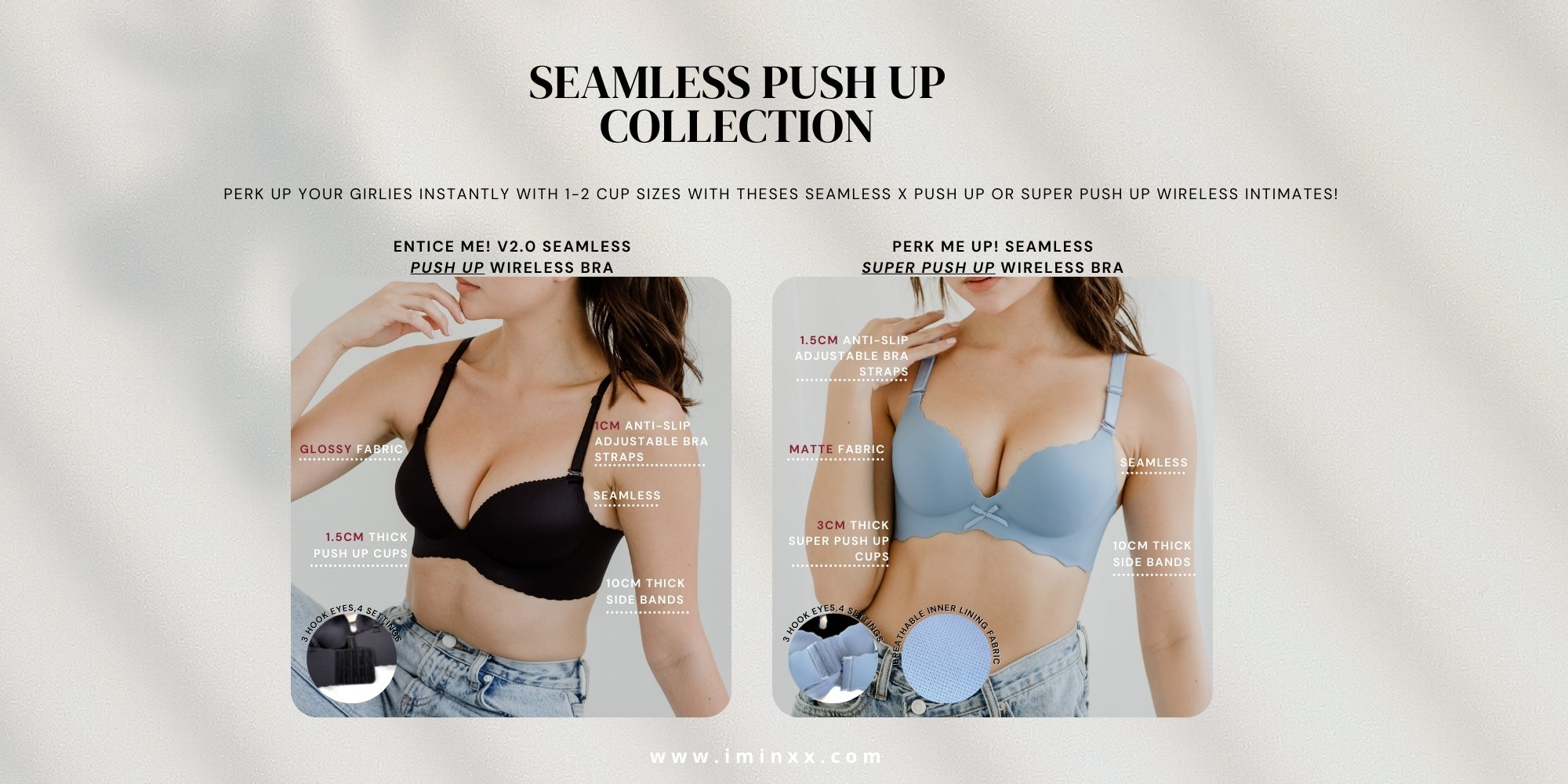 Seamless! Push Up Collection Tagged 32B/70B