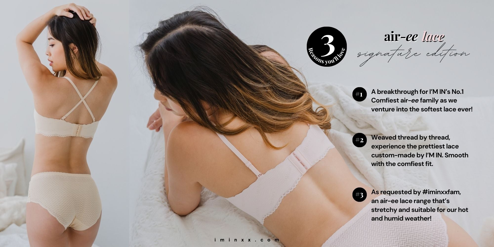I'M IN: No. 1 Comfiest Lace EVER - air-ee Lace Seamless Bra (Signature  Edition) 