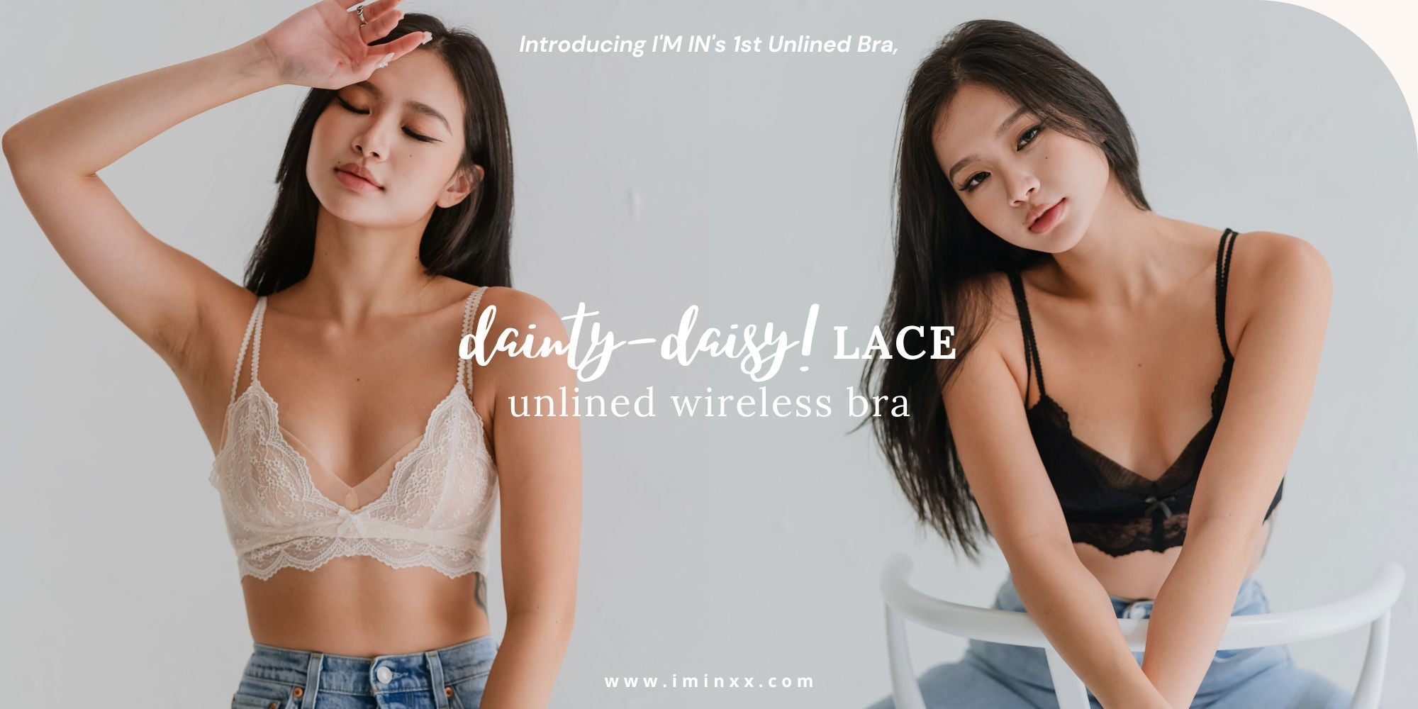 Dainty Daisy! Lace Unlined Wireless Bra