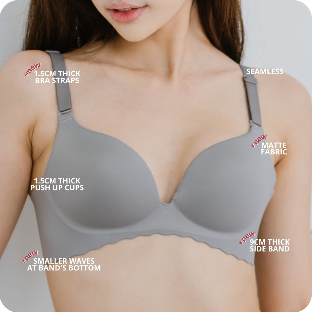 Entice Me! V3.0 Seamless Push Up Wireless Bra in Matte Nude