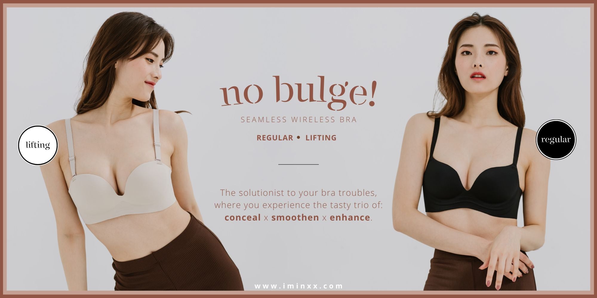 No Bulge! Seamless Wireless Bra Tagged 32C/70C