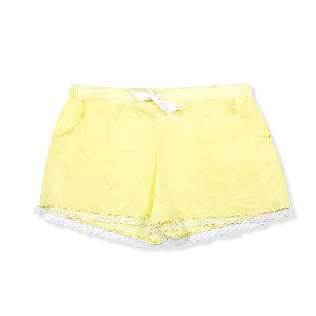 lemon yellow shorts