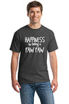 SignatureTshirts Men's Happiness is Being a Paw Paw T-Shirt
