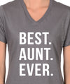 Aunt Gift Best Aunt Ever Womens T Shirt Aunt Shirt V neck I love my Aunt Gift for Aunt Funny shirt cool gift for sister Christmas Gift