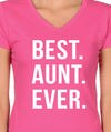 Aunt Gift Best Aunt Ever Womens T Shirt Aunt Shirt V neck I love my Aunt Gift for Aunt Funny shirt cool gift for sister Christmas Gift