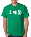 Irish St Patrick's Day Mens Shirt I Clover love Beer Mens T shirt Shamrock Gift Tshirt Cool Shirts Party T shirt Ireland Green Signaturetshirts shirt