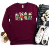 Christmas Coffee T-Shirt, Coffee Lover Shirt, Christmas Blend Tee, Cozy Christmas Shirt, Peppermint latte, Cute Xmas Unisex Long sleeve tee