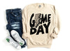 Game Day Sweatshirt, Game Day Leopard Lightning Bolt Sweatshirt, Football Shirts For Women, Gameday Crewneck, Baseball, Football Sweatshirt