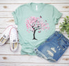 Cherry tree with Butterflies shirt, Sakura tree, Graphic shirt, Unisex Spring t-shirt, Nature, Cherry blossom, Christmas Gift idea