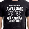 This Is What An Awesome Grandpa Looks Like - Gift For Grandpa - Funny Mens t-shirt - Grandpa shirt - Grandpa gift - Fathers Day gift