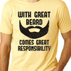 Funny Beard tshirt for men Grandpa Gifts Papa Gift ideas for Him With Great Beard Comes Great Responsibility Husband Gifts Fathers Day Gifts