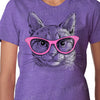 Funny Cat Shirt, Cat with glasses tee shirt, Womens t shirt, cat lover, birthday Gift, cute cat, kitten shirt, wife gift, Christmas Gift