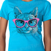 Funny Cat Shirt, Cat with glasses tee shirt, Womens t shirt, cat lover, birthday Gift, cute cat, kitten shirt, wife gift, Christmas Gift