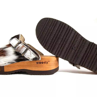 leon fell, fellclogs herren mit biegsamer nachhaltiger holzsohle, farbe: fell natur, holzclogs woody, woody schuhe, woody shoes, handgemachte holzschuhe aus österreich, kärnten