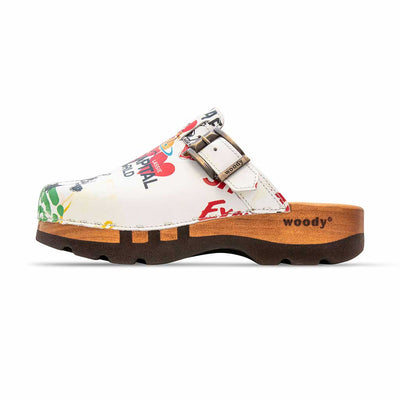 lukas, clogs herren mit biegsamer nachhaltiger holzsohle, der bestseller, farbe: showtime (multicolor-westwood), holzclogs woody, woody schuhe, woody shoes, handgemachte holzschuhe aus österreich, kärnten