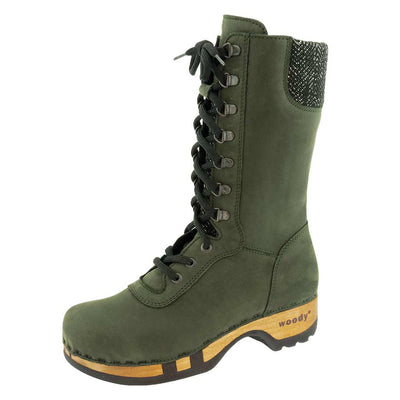 Ramona von woody Schuhe. Damen Stiefel mit hohem Schaft bestellen. Holzclog Stiefel. Holzstiefel. Stiefel für Damen handgemacht. Handgemachte Stiefel kaufen., farbe: nero (schwarz)Ramona von woody Schuhe. Damen Stiefel mit hohem Schaft bestellen. Holzclog Stiefel. Holzstiefel. Stiefel für Damen handgemacht. Handgemachte Stiefel kaufen., farbe: forest (wald-gruen)