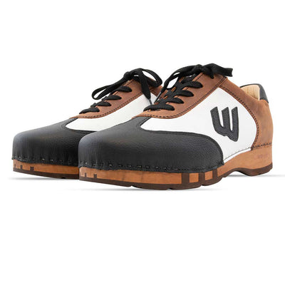 clogs herren sneaker niki woody holzschuhe. herren clogs, flexible, biegsame holzsohle. holzclogs, sneaker clogs herren, männer clogs mit fussbett. woody leder clogs herren. holzclogs, holzschuhe bestellen.