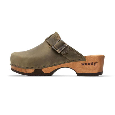 manu, clogs damen mit biegsamer nachhaltiger holzsohle, der bestseller, farbe: kiwi-gruen, holzclogs woody, woody schuhe, woody shoes, handgemachte holzschuhe aus österreich, kärnten