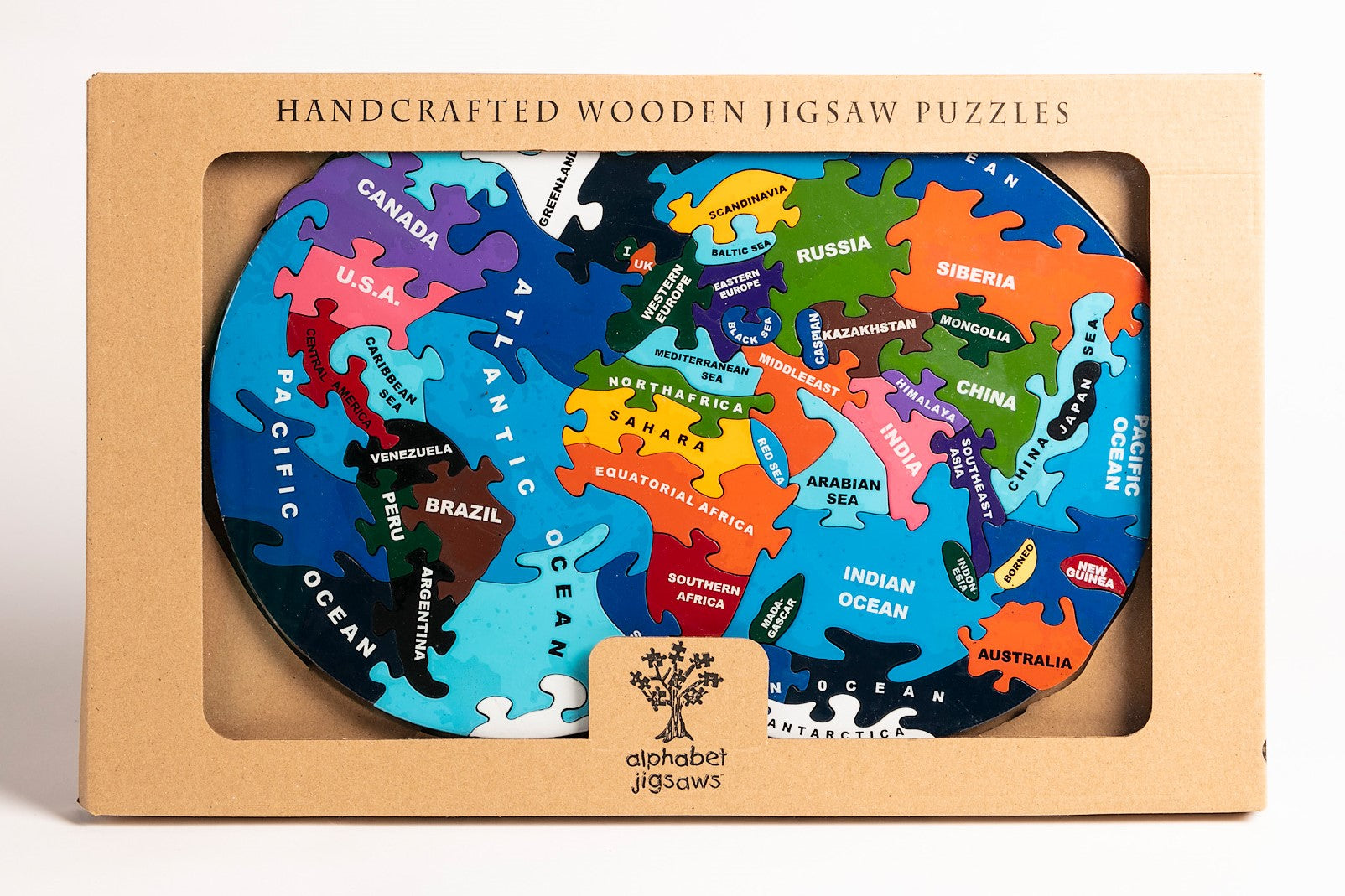 Puzzle Map Of The World Map of the World, Map Jigsaw Puzzles | Alphabet Jigsaws