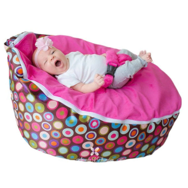 baby pink bean bag chair