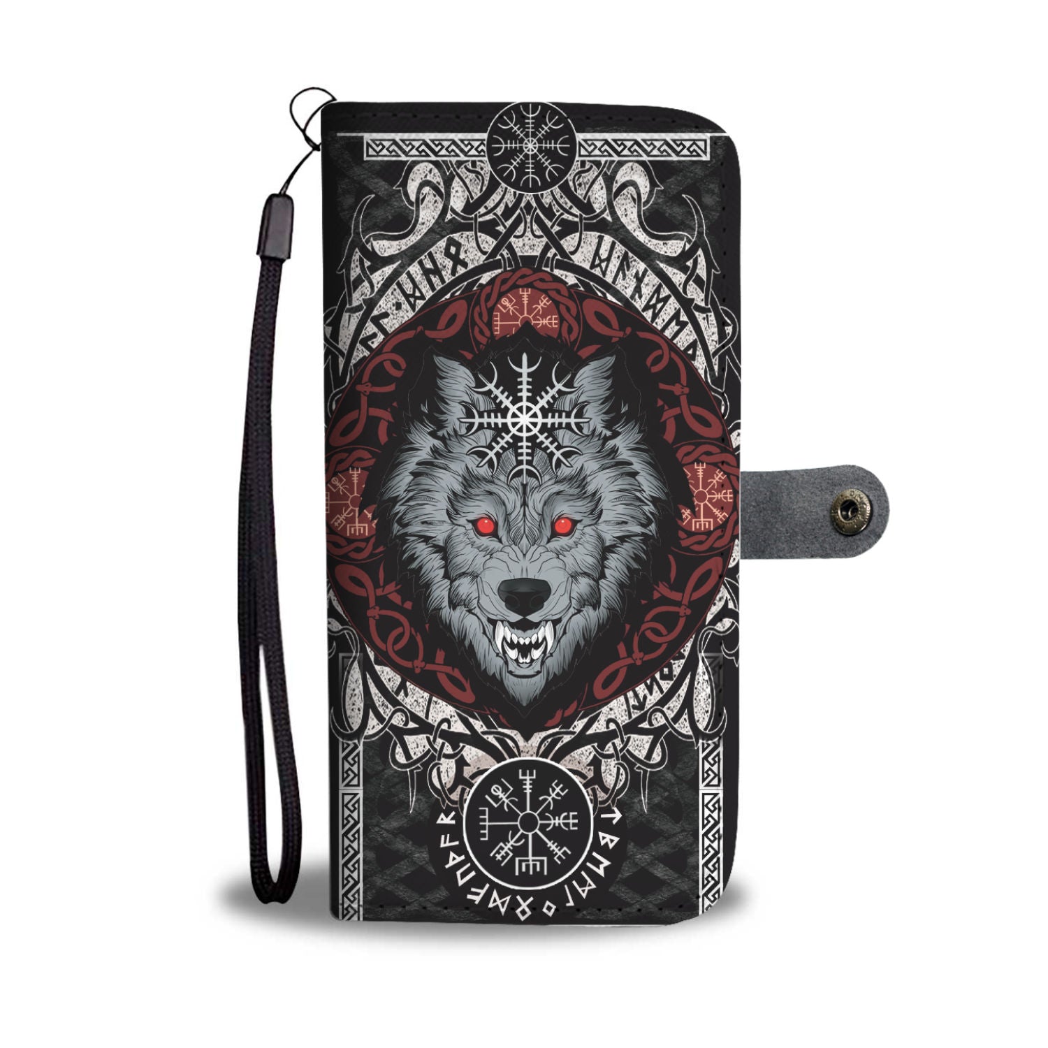 Personalized Wallet Phone Case - Wolf Head