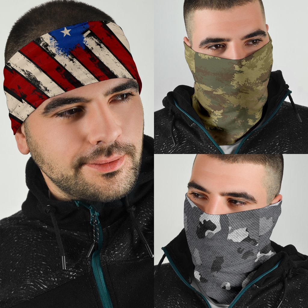 Military Camo Neck Gaiter | Face Shield | Bandana