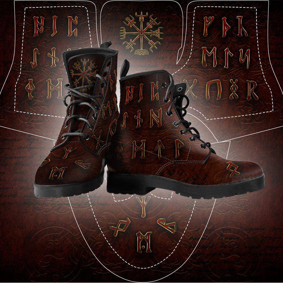 mens leather viking boots