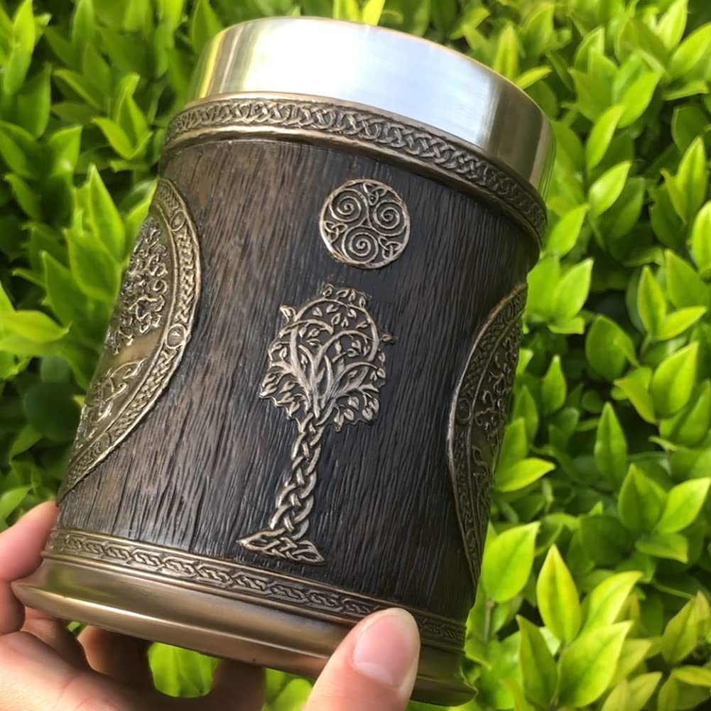 Yggdrasil, Tree of Life 3D Stainless Steel Viking Mug
