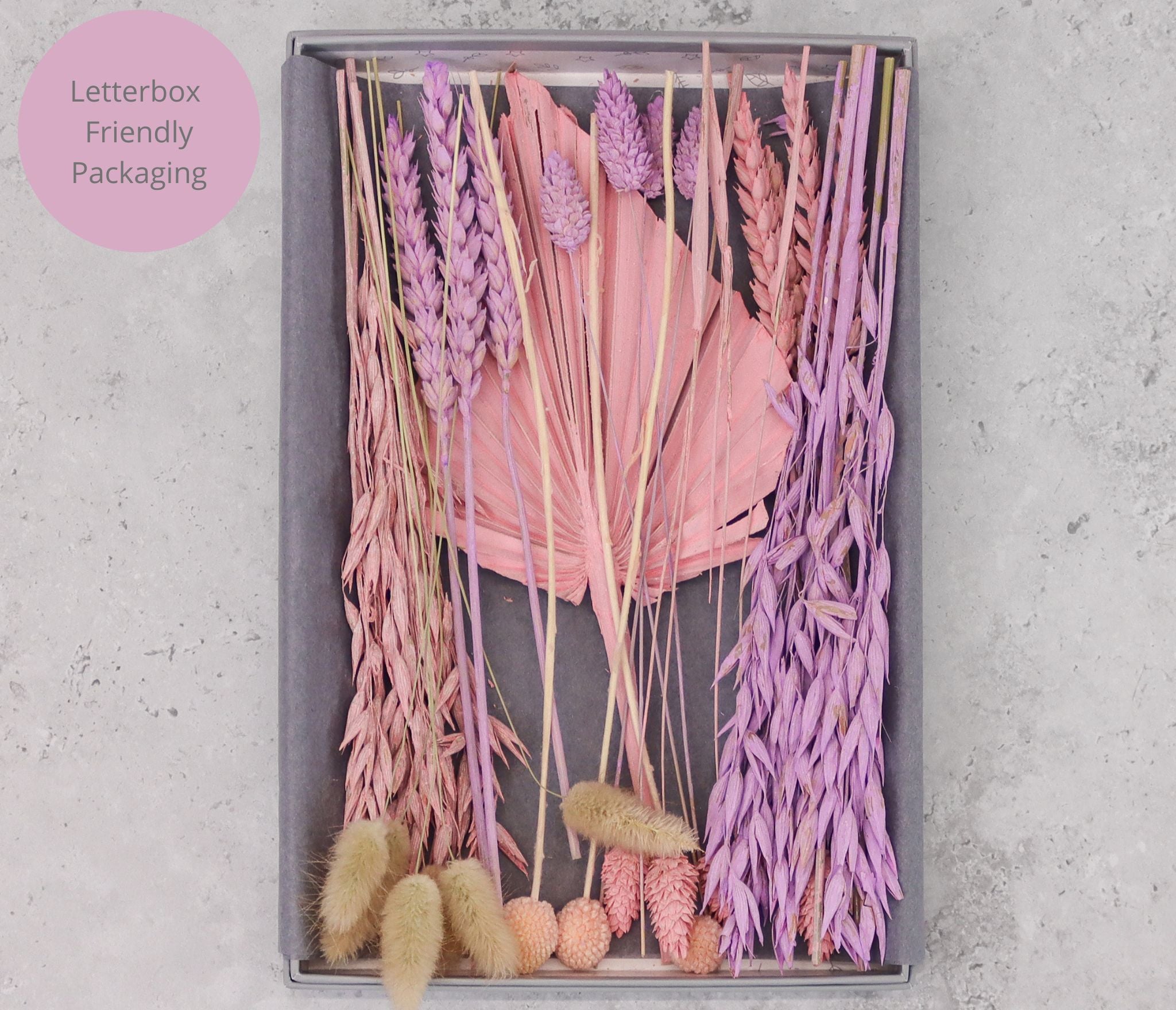 Dried Flowers Pastel Bouquet Letterbox Gift