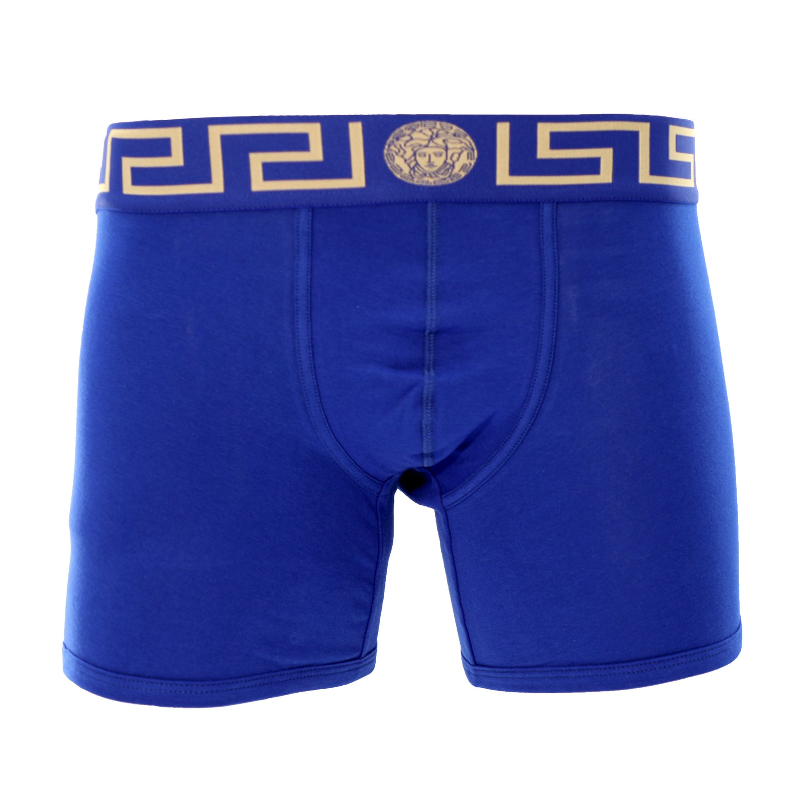 Mens Versace navy Greca Boxer Shorts