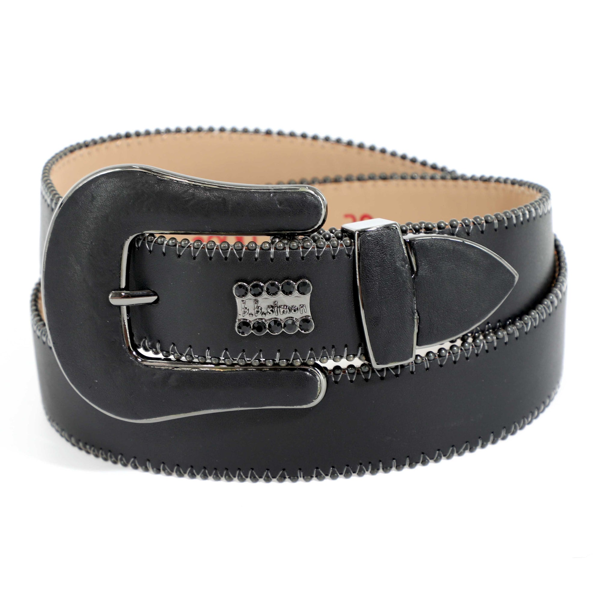 Accessories, Bb Simon Belt Noir Classic 2 Size 32