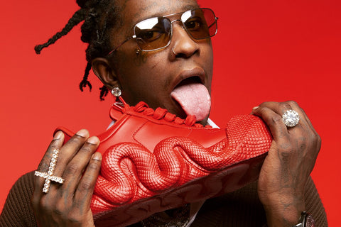 Young Thug giuseppe Zanotti Cobra Sneakers collab