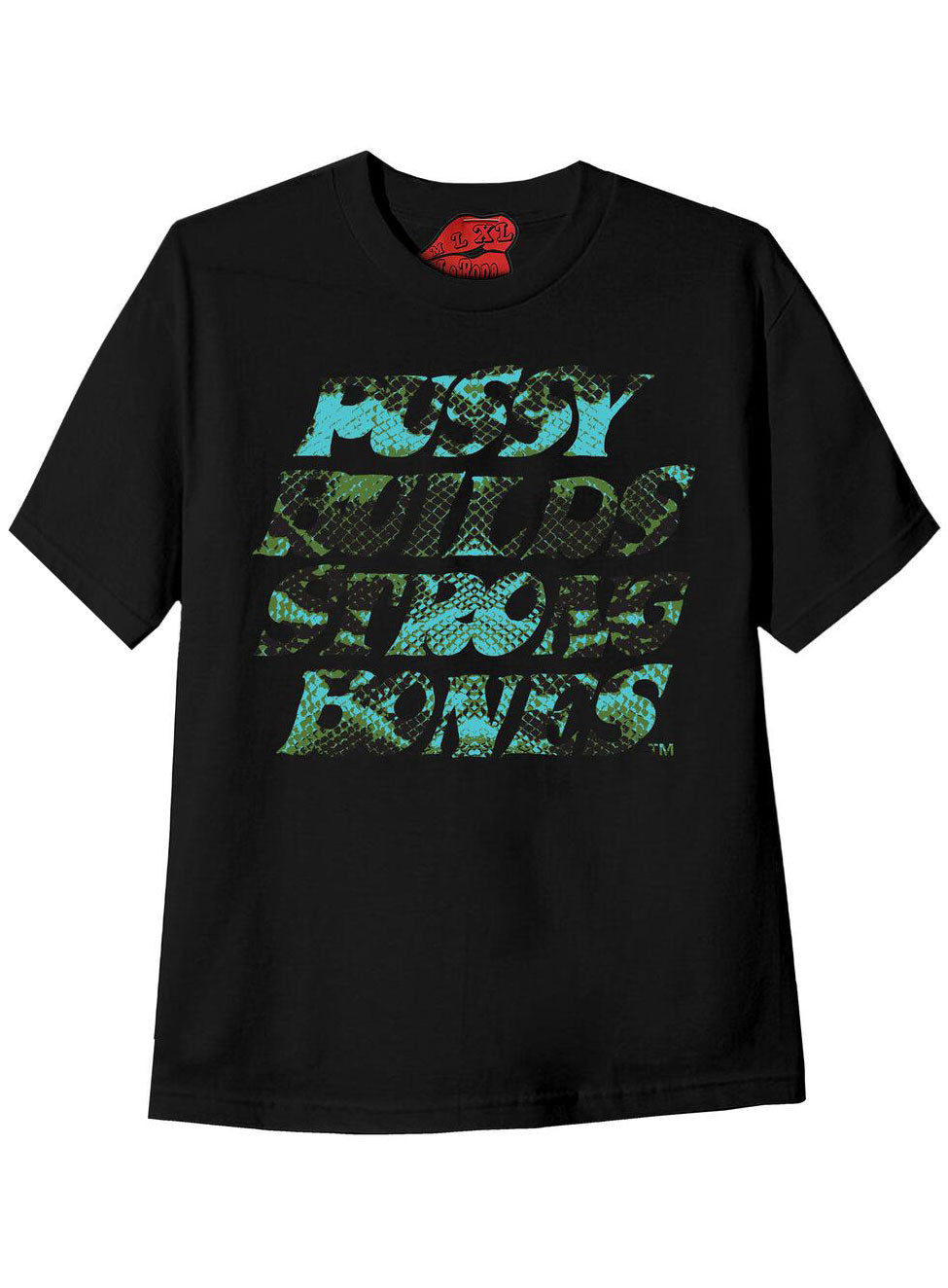 To Live and Fly in LA Ropa Streetwear Shirt Lips Los Angeles Black PBSB