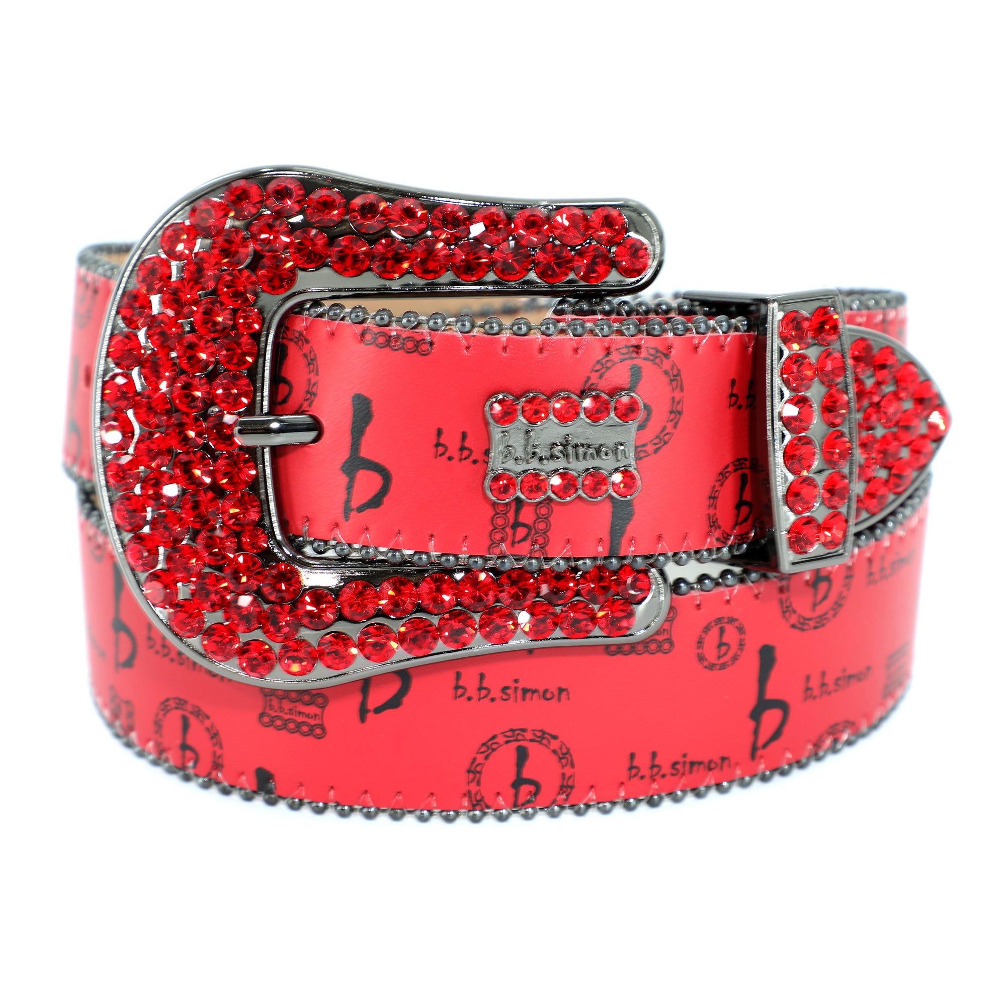 b.b. Simon Star Big Block Crystal Belt