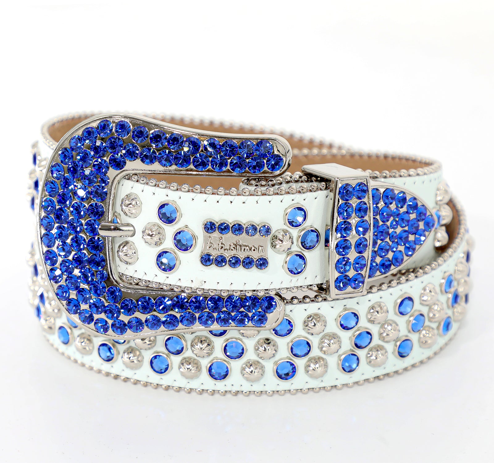 Blue Bb Simon Belts Outfit Men - Buy bb simon rhinestone belt