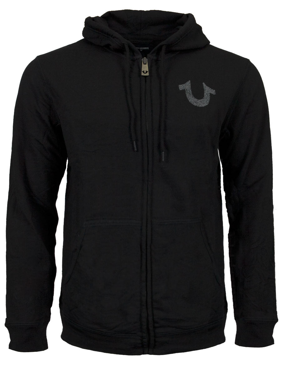 black true religion hoodie