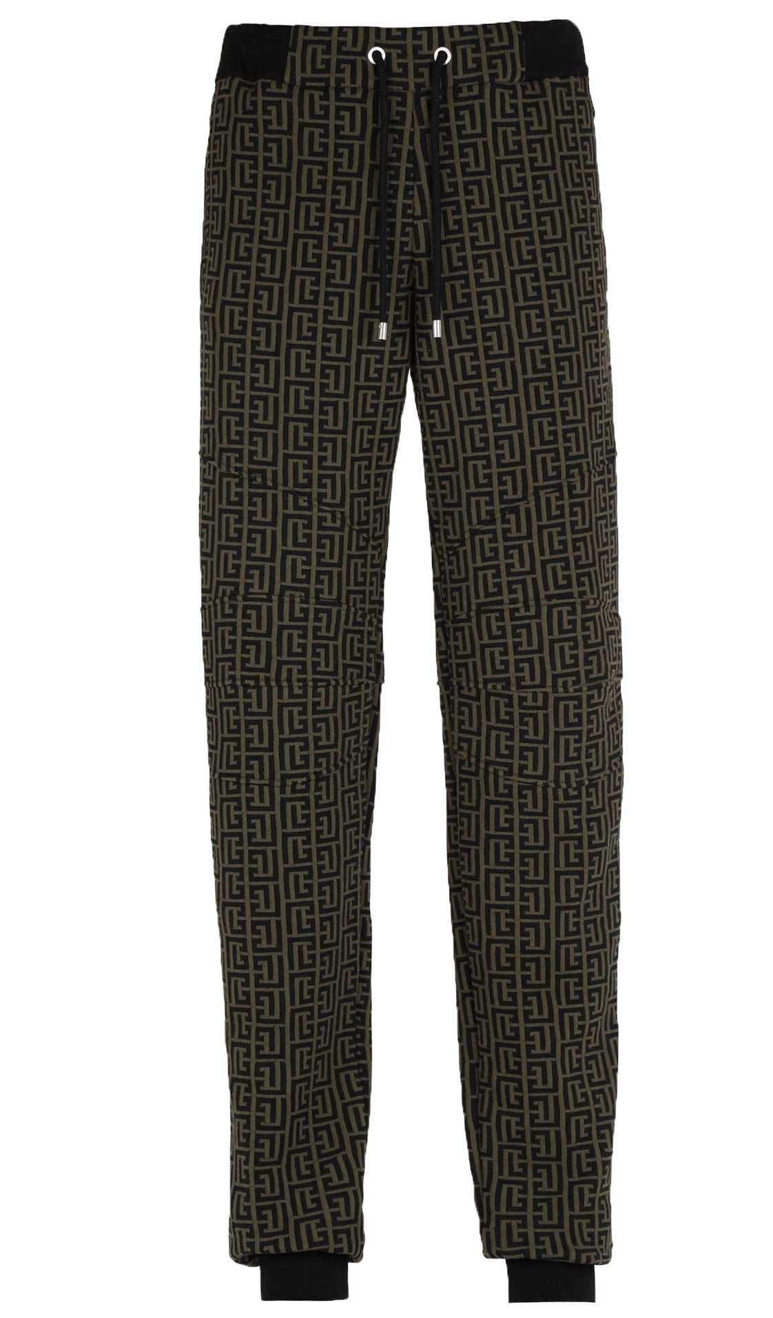BALMAIN Ribbed Printed Sweatpants Navy - Clothing from Circle