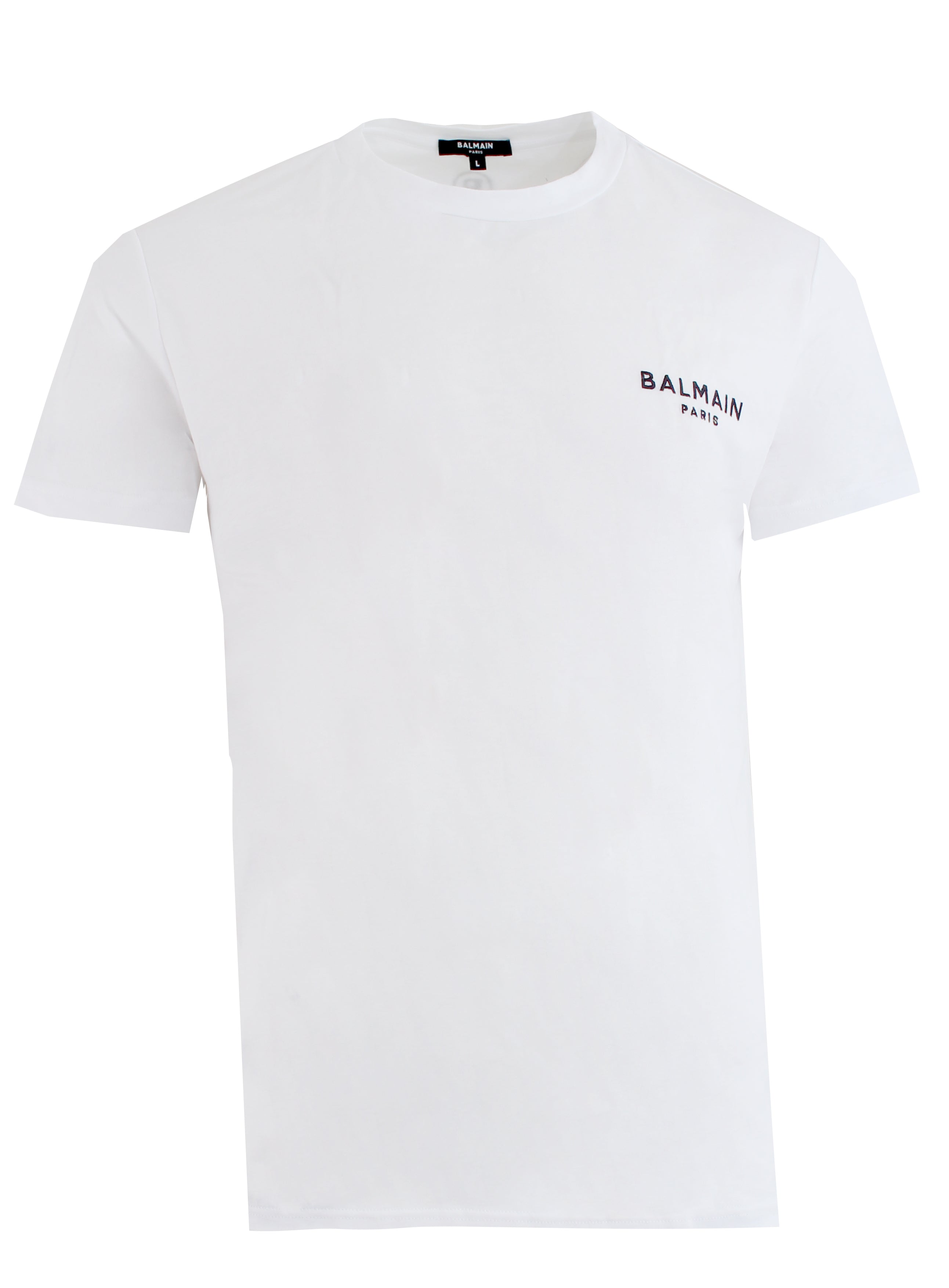 Frastødende krystal nuance Men's Balmain Paris Logo Tee Shirt - PureAtlanta.com