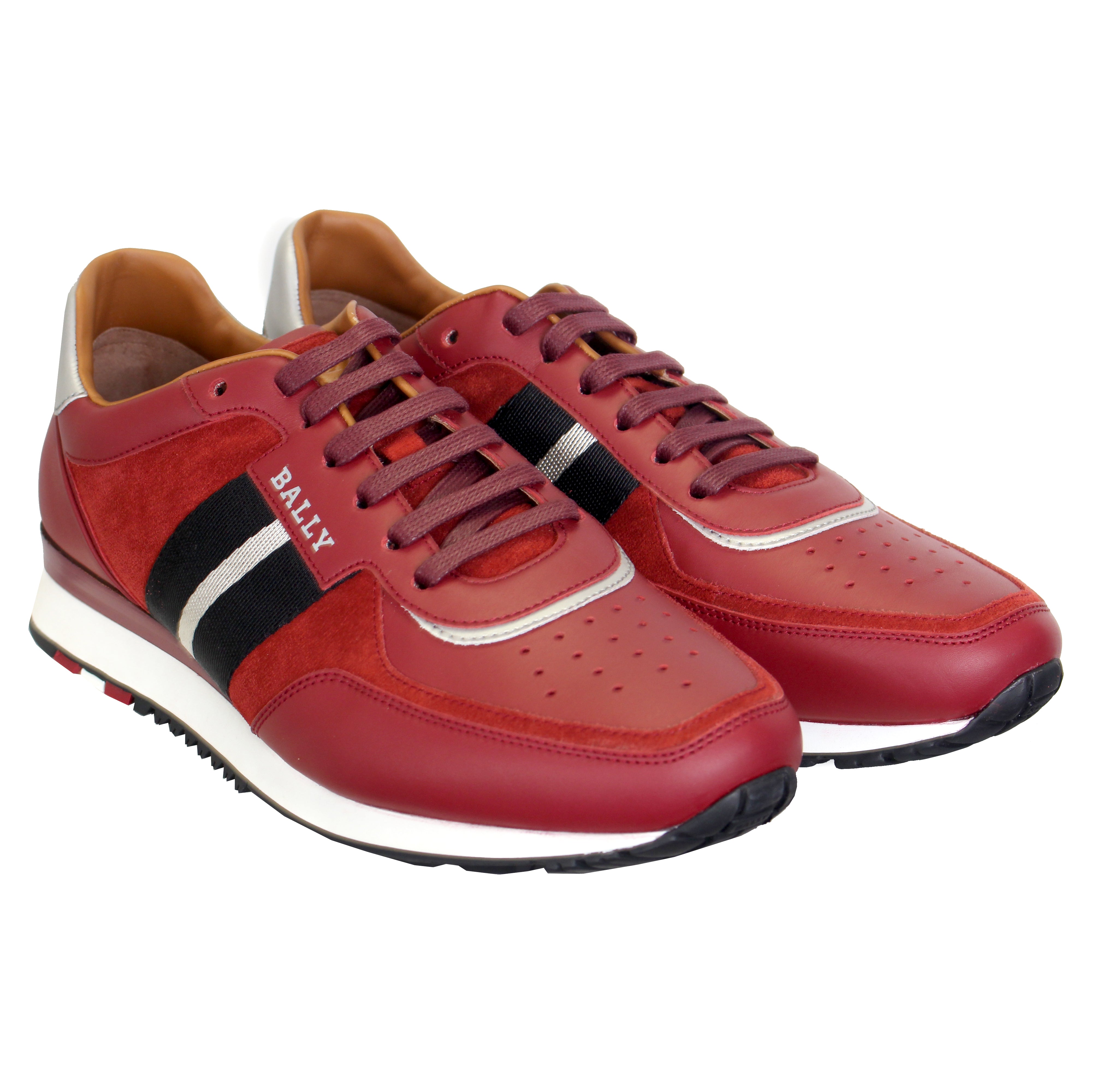 bally sneakers red