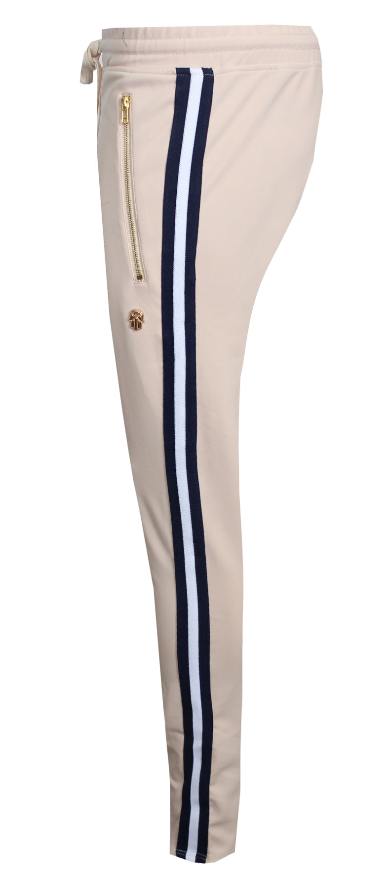 mens track pants with side stripe