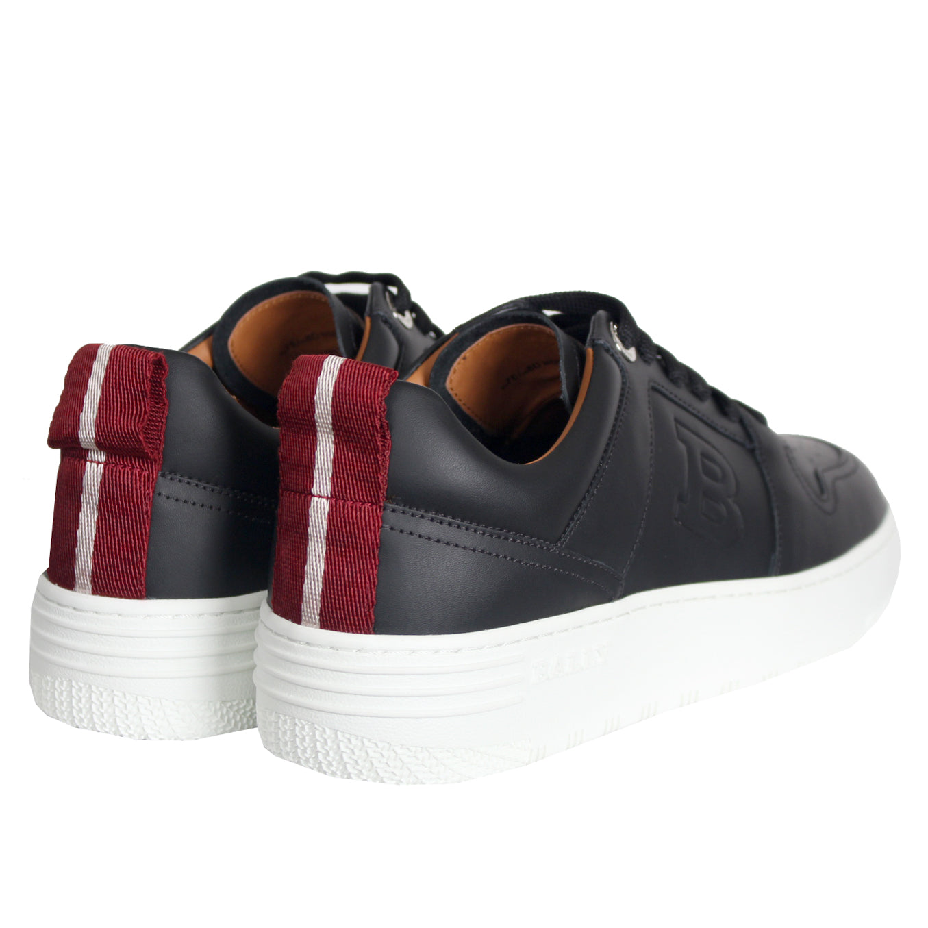 bally black calf plain