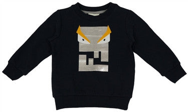 fendi logo long sleeve sweater