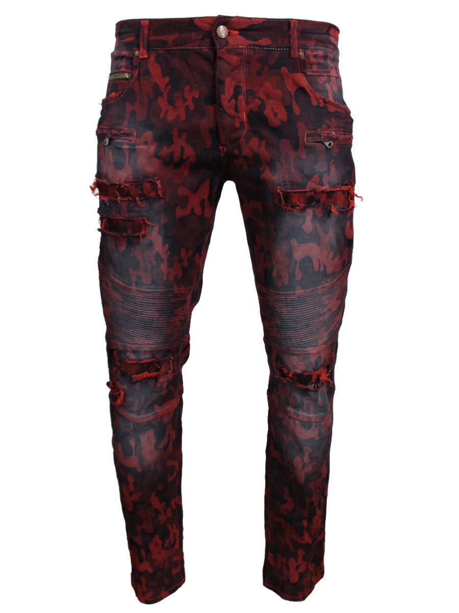 red rockstar jeans