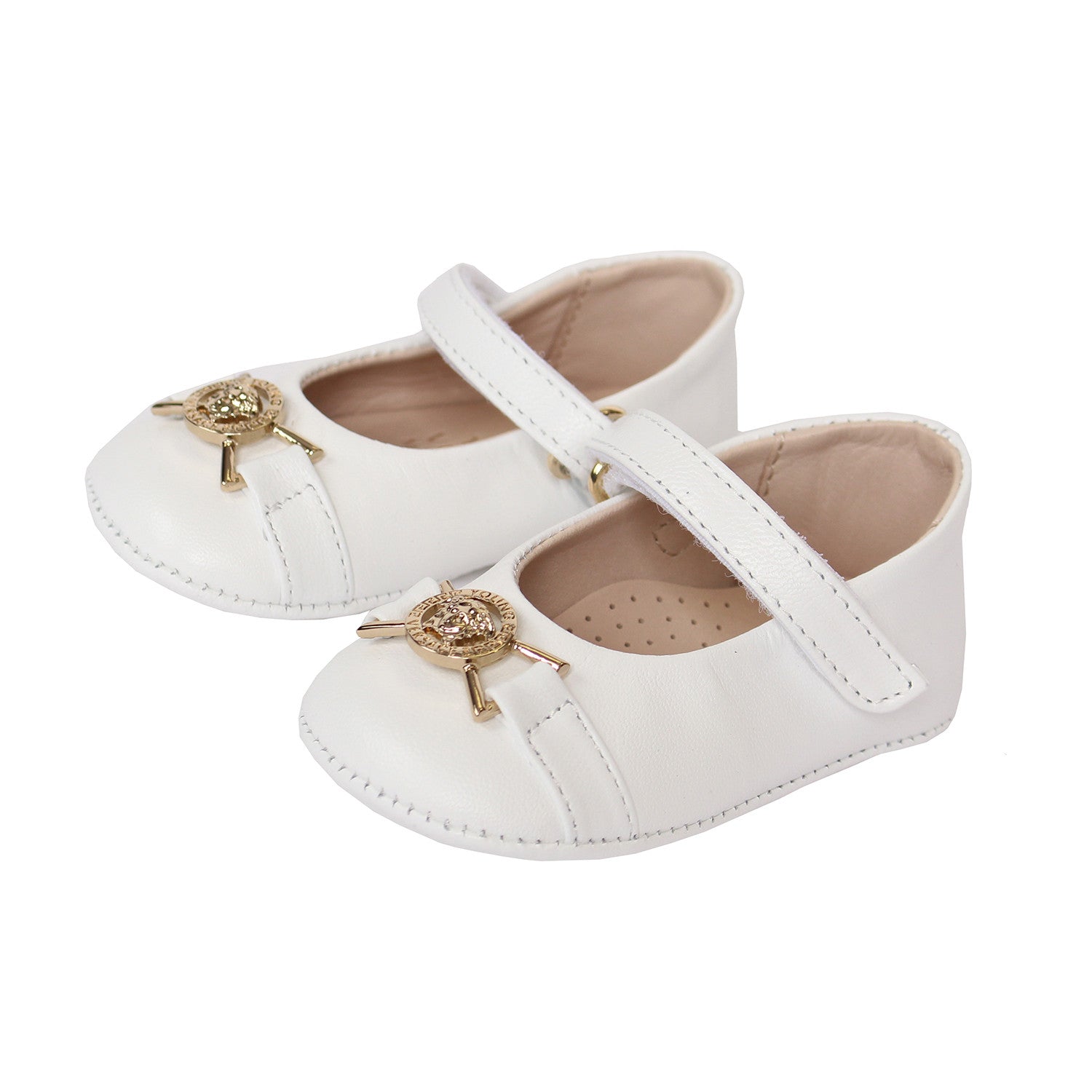 gold color shoes for baby girl