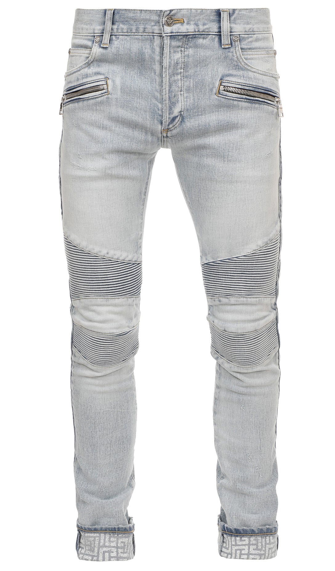 Balmain Monogram Embossed Pocket Slim Jean Balmain