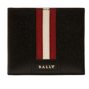 Bally Men's Embossed Leather wallet-Black -