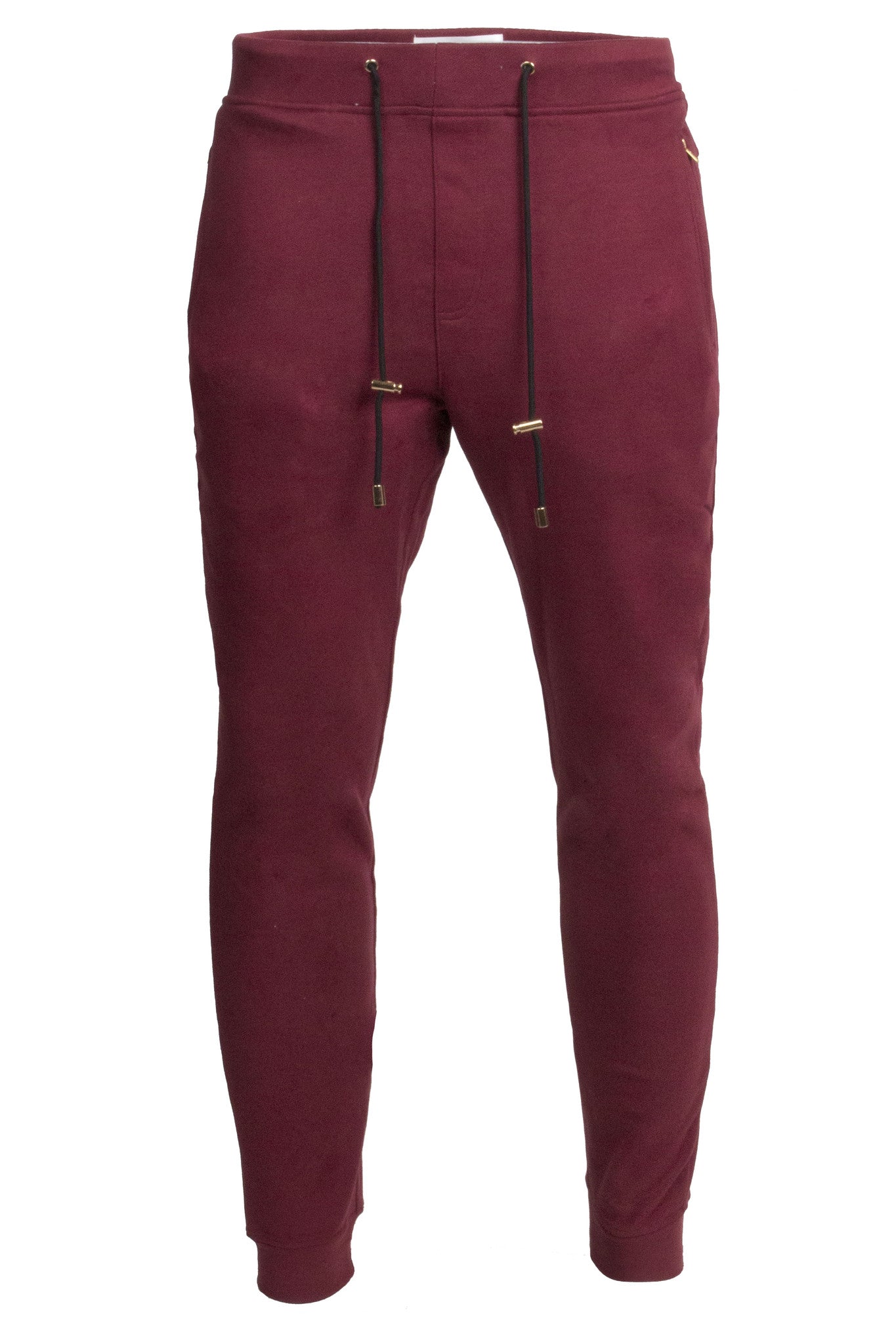 burgundy joggers