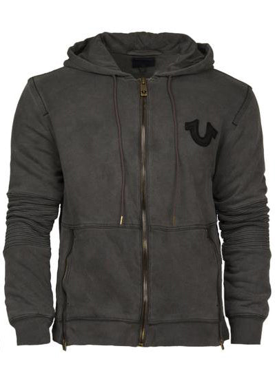 true religion gray hoodie