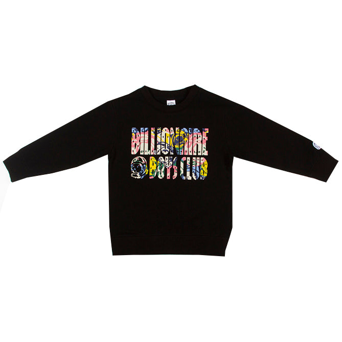 Kids Navy Printed Sweatshirt by Billionaire Boys Club on Sale
